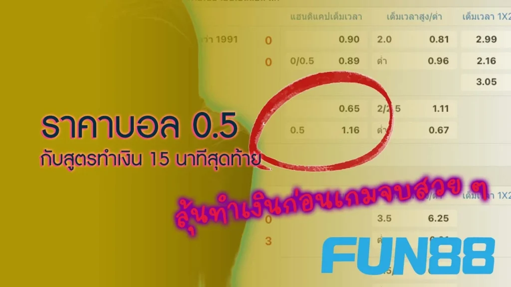 ราคาบอล 0.5