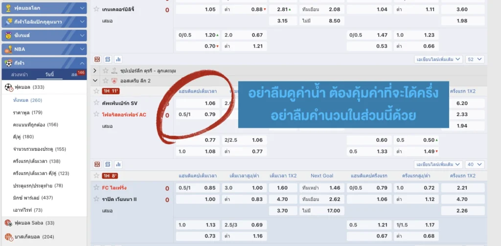 ราคาบอล 0.75